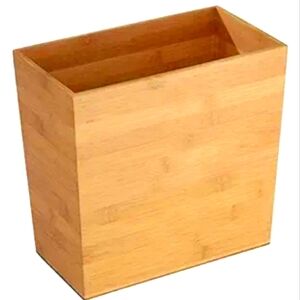 5 gallon Small Esthetic Bamboo Trash Can